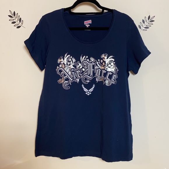 US Air Force Embroidered Logo Ladies T-shirt XL - Picture 9 of 17